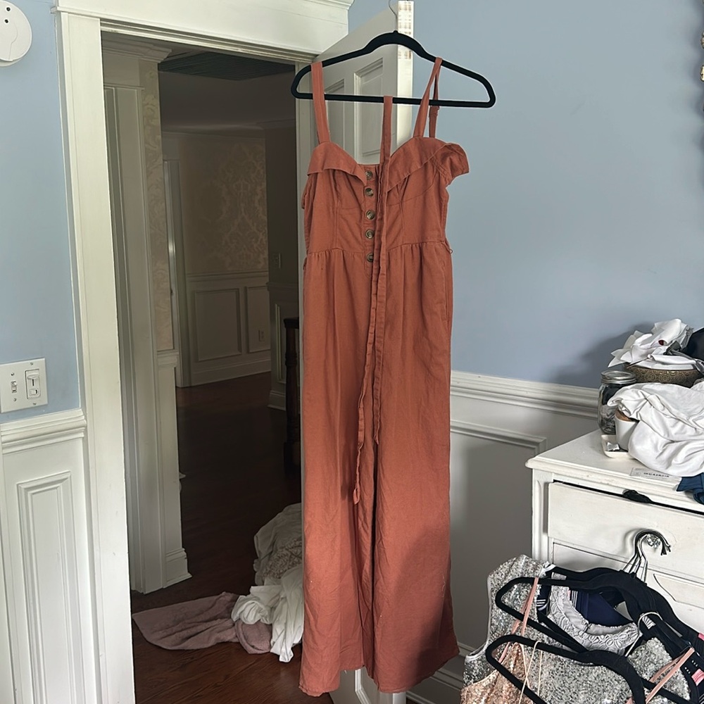 Burnt Orange Jumpsuit